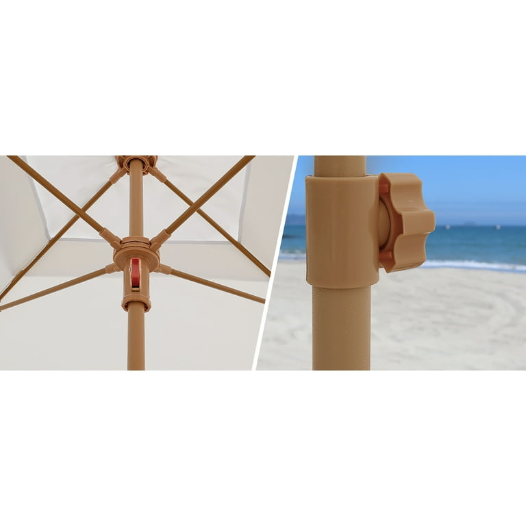 Cabane de plage OutdoorMaster avec franges, auvent Burundi