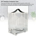 thumbnail image 4 of PC Case, Micro ITX Tower with Ventilated Airflow Design, Transparent Acrylic Side Panel, Compact Desktop ITX Chassis for Motherboard,  Power Cable, 4 of 7