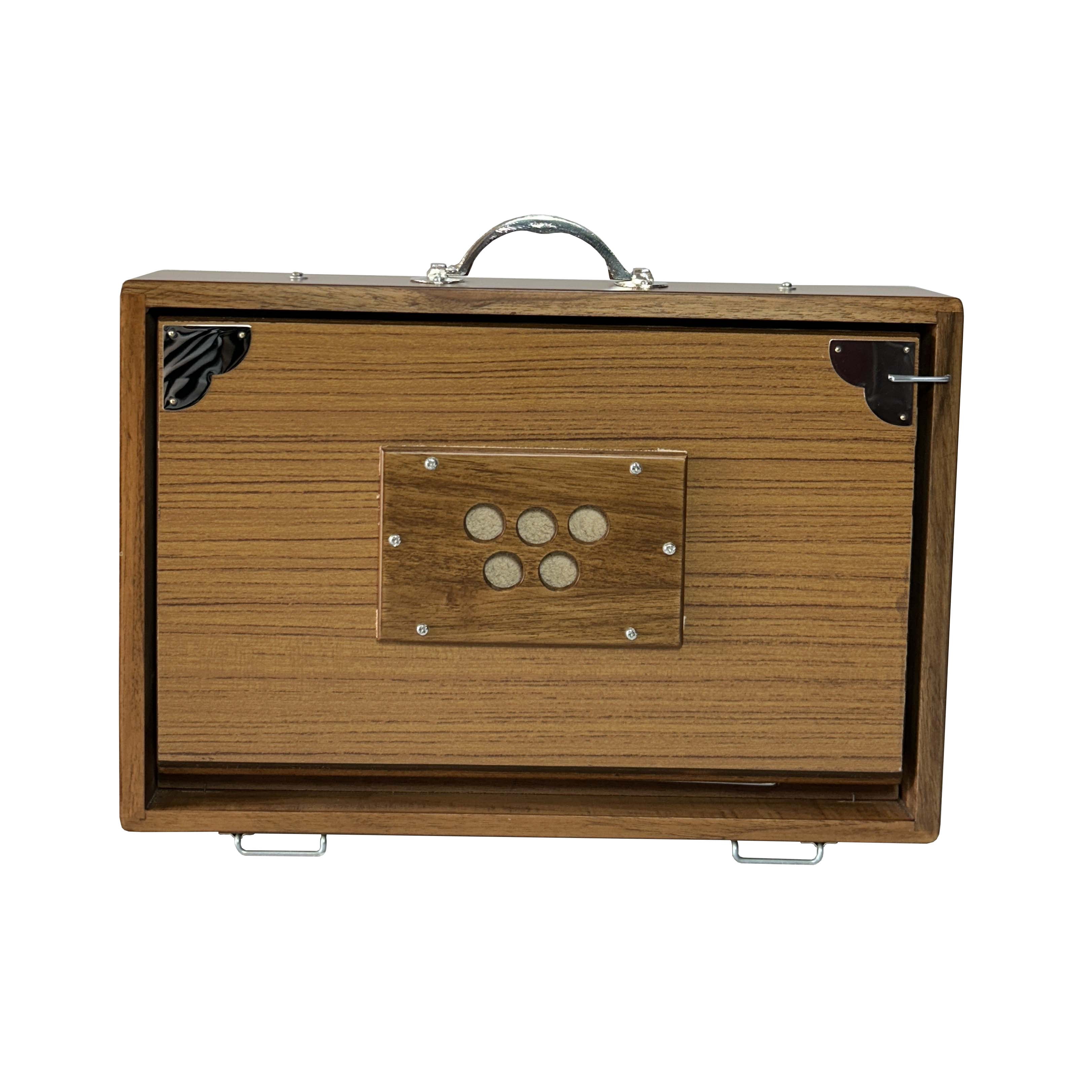 Single octave Shrutibox_13-Note Shruti Box (A# to a#) 10x15x2.5 inch Multifold Bellows One Octave 440Hz or Custom Tuning Premium Teak Wood