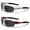 Black 02, variant on New Polarized 2 Pack 1 BLACK & 1 Orange X-Loop Fishing Sports Mens Sunglasses PZ-2418 Free Shipping
