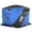 Blue, variant on CLAM X-600 Portable 6 Person 11.5' Pop Up Ice Fishing Thermal Hub Shelter