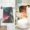 thumbnail image 7 of Dreamtimes Towels Set of 2 Rainbow Digital Flower Print for Bathroom Kitchen Travel 16×28 inch, Cotton Bath Towels Lightweight Quickdry for Bathroom Ktichen Travel SPA Gym, 7 of 7