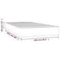 thumbnail image 2 of vidaXL Pocket Spring Bed Mattress White 39.4"x79.9"x7.9" Twin XL Faux Leather, 2 of 6