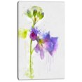 thumbnail image 2 of Aquarelle Eustoma Dessinée à la Main Bleue - Impression sur Toile Florale, 2 of 4