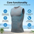 thumbnail image 3 of Compression Vest Shaping Sleeveless Compression Shirts Slimming Body Shaper Vest Tummy Control Tank Tops,Gray, 3 of 7