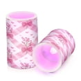 thumbnail image 2 of Set of 2 Flameless Candles Lights with Remote Control Flickering LED Candles Electric Candles for Home Decor Parties Bows and Wildflowers Pattern, 2 of 7