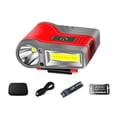 thumbnail image 1 of Yuarrent Faro portátil impermeable para acampar y ciclismo, linterna recargable, sombrero para correr, antorcha montada, equipo para exteriores Rojo Yuarrent OD029156-01, 1 of 6