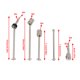 thumbnail image 4 of Vogacara RC ruedas delanteras CVD Drive Shafts Kit actualizaciones repuestos modelo vehículo modificación reemplazar pieza reemplazo para WLtoys 104001 Kits de construcción modelo Vogacara  FN001282-00, 4 of 6
