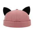 thumbnail image 4 of Cute Skullcap Hat Beanies Hat Kitten Ears Breathable Beanies Hat for Family Gatherings Friend Birthday, 4 of 9