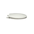 thumbnail image 2 of Plumbing Technologies 1F1R5-81 Premium Ice Gray Molded Round Wood Toilet Seat, 2 of 3