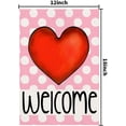 thumbnail image 5 of Valentines Day Garden Flag 12×18 Inch Double Sided Valentine Love Heart Welcome Flag for Outside Yard Anniversary Wedding Farmhouse Decoration DF172, 5 of 6