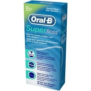 Oral-B Super Floss Pre-Cut Strands Dental Floss، Mint، 50 Each (Pack of 6)