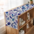 thumbnail image 6 of Table Runners 60 Inches Long Dress Scarves, Purple Leaves Farmhouse Kitchen/Dining Table Runner, Small Coffee Tablerunners, Spring Plants Rustic Vintage Botanical 13x60 Inch, 6 of 9