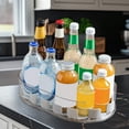 thumbnail image 5 of Elainilye Refrigerator Turntable Organizer 360° Rotating Storage Tray For Bottles Cans, Removable Washable Shelf Space Saver, Fridge Space For Beverages Condiments Jars Kitchen, 5 of 6