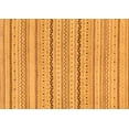 thumbnail image 1 of Ahgly Company Indoor Rectangle Solid Orange Modern Area Rugs, 7' x 9', 1 of 4