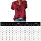 thumbnail image 2 of Camisas Estampadas Primavera Verano Camisa Casual Elegante Oficina Blusa Simple Talla Grande (Rojo XXL) Ygjytge para Mujer Rojo T XXL, 2 of 4