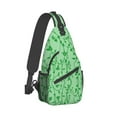thumbnail image 2 of ZICANCN Crossbody Sling Bags for Women Men,Flowers Green Vines Casual Shoulder Backpacks for Travel Sport Climbing Runners Daypack, 2 of 9