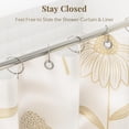 thumbnail image 4 of 12 Pcs Shower Curtain Rings, Shower Curtain Hooks Rust Proof Shower Rings for Curtain, Silver Snap Joint Shower Curtain Clips, 4 of 8