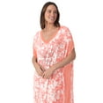 thumbnail image 4 of Layla Women’s Sleepwear 46” Knit Caftan, XS-5X, 4 of 6