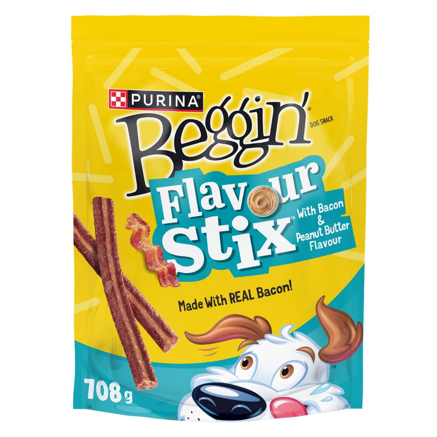 Beggin' Flavour Stix Bacon & Peanut Butter, Chewy Stick Dog Treats 708 g, 708 g