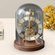 thumbnail image 3 of Movimiento de reloj Reloj de engranaje móvil Reloj de escritorio Artesanía Adorno único Reloj de engranaje rodante Reloj mecánico para decoración de, 3 of 8