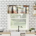thumbnail image 3 of Starfish Kitchen Curatain Valances, Tier Curtains for Kitchen Windows Starfish café Curtains,Seashell Conch Printed Watercolor Small Curtains for Bathroom Kitchen, 54x18 Inch, 1 Panel, 3 of 5