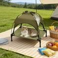 thumbnail image 7 of onlyliua Elevated Pet Bed With Sun Canopy Waterproof Breathable Tent-Style Raised Cot Keeps Pets Off Ground UV Shade Foldable Outdoor Indoor Kennel Lounger For Dogs And Cats Portable Travel Bed pet, 7 of 7