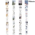 thumbnail image 2 of Coofit Craft Tape Letter Printed 4 Sheets DIY Adhesive Retro Masking Tape Planner Tape, 2 of 10