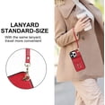 thumbnail image 5 of MYKOMI for iPhone 13 Pro Max Case 6.7 inch, Minimalist Wallet Case with Ring Kickstand and Shoulder Strap, Shockproof Stylish Protective Cover for iPhone 13 Pro Max, 5 of 6
