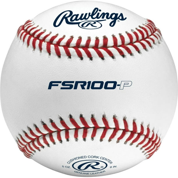 Rawlings | Pelotas de béisbol de práctica con costura plana | FSR100-P | Colegiado | 12 unidades