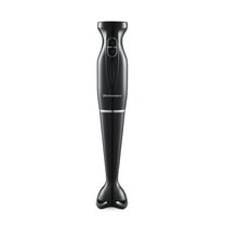 Elite Gourmet 2 Speed 300W Hand Blender with Detachable Wand, Black