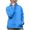 Blue, variant on Women's Jacket Lightweight Waterproof Rain Outdoor Hooded Windbreaker Zipper Blouse with Pocket (Orange,L)