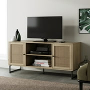Nathan James Mina TV Stand with Doors for TVs up to 55, Oak