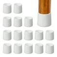 thumbnail image 1 of Tapones de goma para patas de silla Uxcell de 3/4" - Protectores de patas de mesa antideslizantes, 16 piezas, color blanco, 1 of 7
