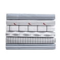 thumbnail image 4 of Nautica Woodblock Fish 100% Cotton Percale 3-Piece Sheet Set, Twin, Grey, 4 of 9