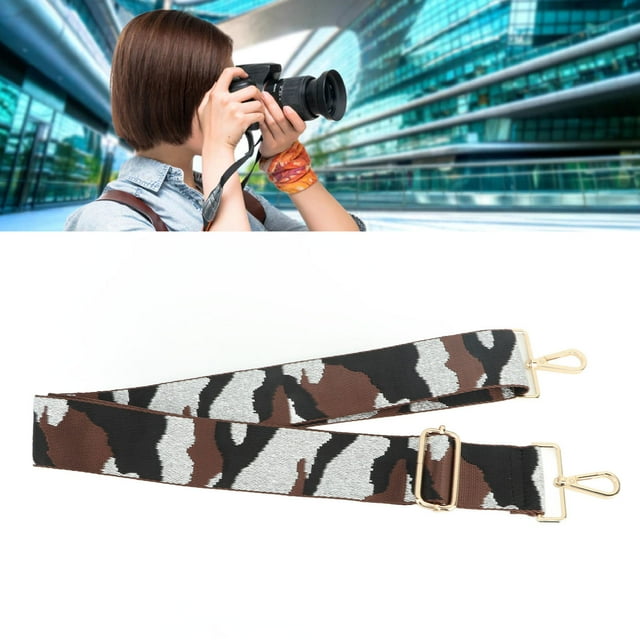 Camera Strap, Vintage Camera Strap Thicken Nylon Camera Neck Strap Adjustable Camera Shoulder Strap For Digital SLR Camera Accessories