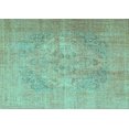 thumbnail image 1 of Ahgly Company Indoor Rectangle Persian Turquoise Blue Traditional Area Rugs, 4' x 6', 1 of 4