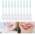 thumbnail image 4 of EASTIN 320pcs Double-ended Toothpick Soft Silicone Tooth Picks Floss Interdental Brush Stick Hygiene Tools (Green), 4 of 10