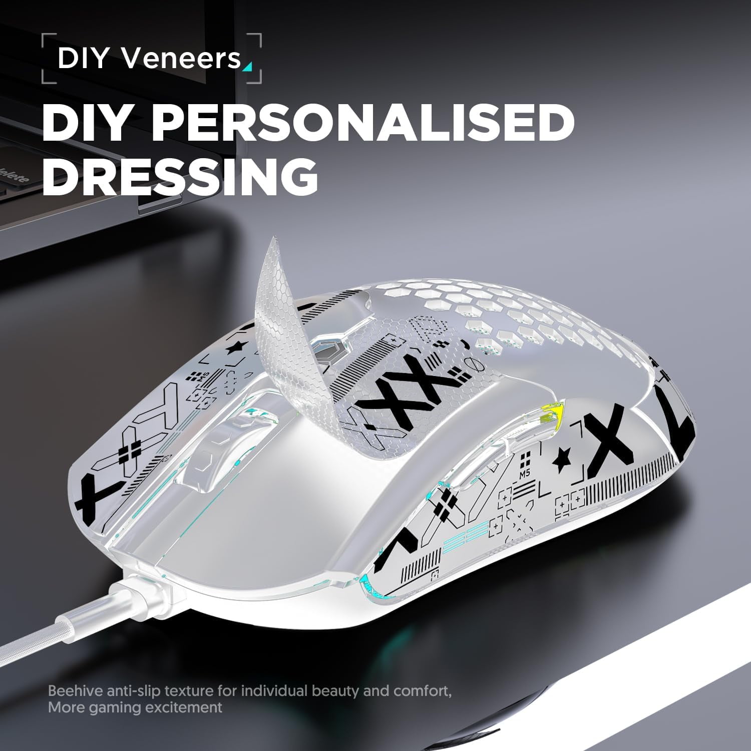 ZIYOULANG M5 Pro Ultralight Wired Gaming Mouse, Lightweight