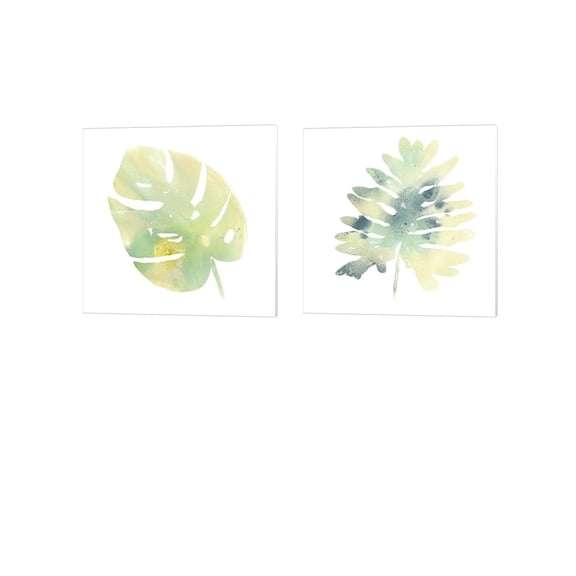 Prisma Tropical B by June Erica Vess Canvas Art Set of 2 14 inch X 14 inch Each