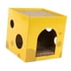 thumbnail image 5 of Casa corrugada para gatos, escondite, 2 en 1, juguete con garra para gatos de interior, conejo interactivo, animales pequeños, almohadilla , 30x30x30cm, 5 of 8