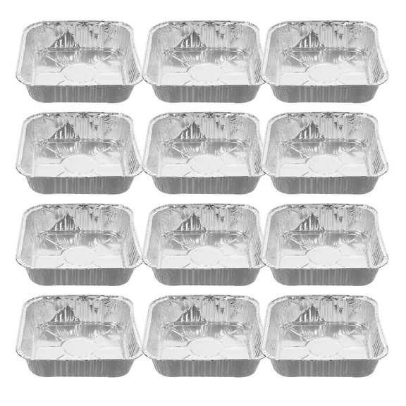 OFFIGAM Aluminum Foil Baking Pans 30pcs Disposable Tin Foil Pans for Cooking and Family Meals