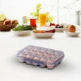thumbnail image 4 of Stackable Refrigerator Egg Storage Box, 12-Capacity Food-Safe Plastic Container with Handle, Transparent & Space Saving Egg Keeper Container for Kitchen (D), 4 of 4