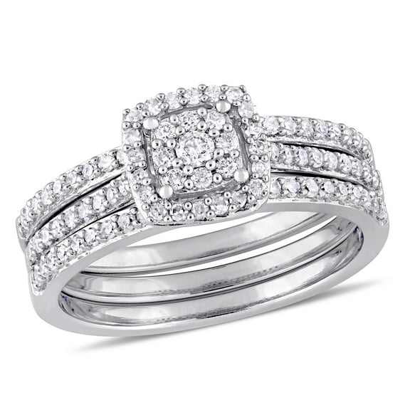 Everly Women's Diamond 14k White Gold Bridal Set