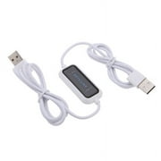 RIWPKFH USB PC To PC Online Share Sync Link Net Direct Data Transfer Bridge Easy Copy Between 2 Computer LED Cable