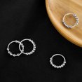 thumbnail image 3 of Finger Ring Charming Rotating Beads Decor Minimalist Polished Wedding Decor Band Ring for Daily Wear, 3 of 7