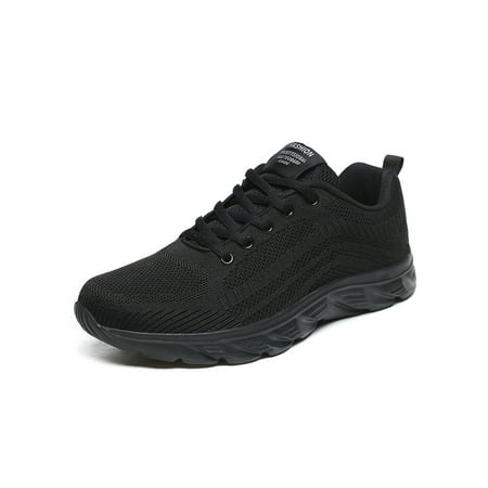 

Zodanni Men Running Shoe Mesh Walking Fitness Workout Sneakers Jogging Trainers Gym Comfort Lace Up Casual Sneaker Black 6