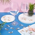 thumbnail image 4 of 26Pcs Wine Glass Charms Markers Tags with Letter A~Z Charms and Golden Bowknot Charm for Stem Glasses Drink Markers Wine Charm Rings for Bachelorette, 4 of 5