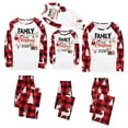 thumbnail image 2 of REORIAFEE Christmas Family Pajamas Matching Sets 1 Piece Baby Loungewear Long Sleeve Jumpsuit Plaid Soft Lightweight Sleepwear Red 3-18 Months, 2 of 5