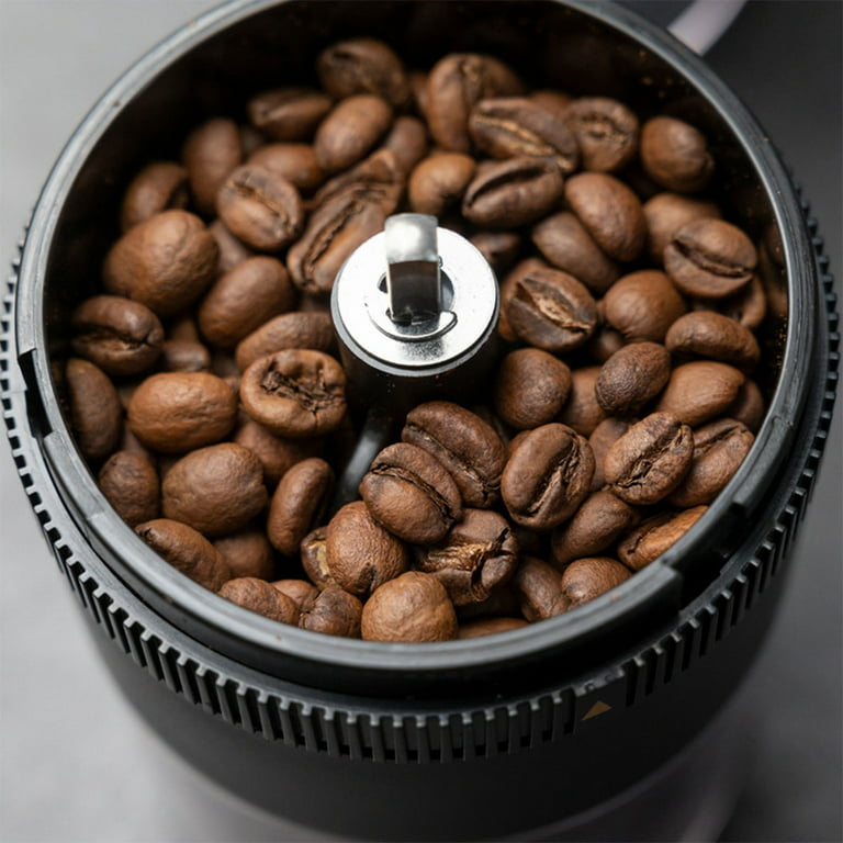 Portable Electric Burr Coffee Grinder: CONQUECO Small Coffee Bean Grinding Machine - Rechargeable Stainless Conical Burr Grinders with Multiple